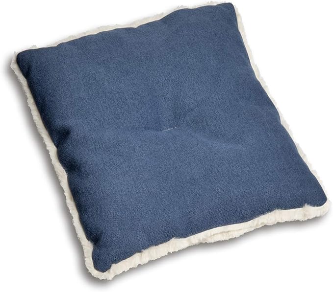 Best Pet Supplies Cat Bed for Indoor Cat, Domed Tent House with Removable Pillow, Covered Cat Cave for Small Dog, Puppies and All Breeds of Cats - Navy, 16 x 16 x H:14" - Image 3