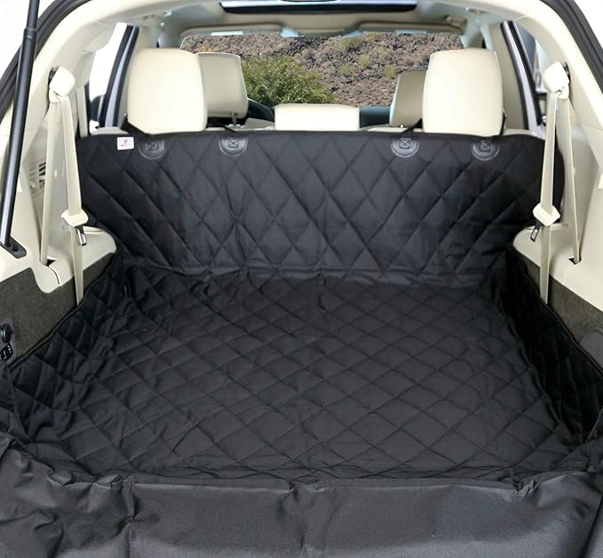 4Knines SUV Cargo Liner for Dogs – Dog Trunk Cover – Heavy-Duty, Waterproof Pet Seat Protector – Durable Cargo Liners for Dogs – USA-Based Company - Small (Black) by 4Knines