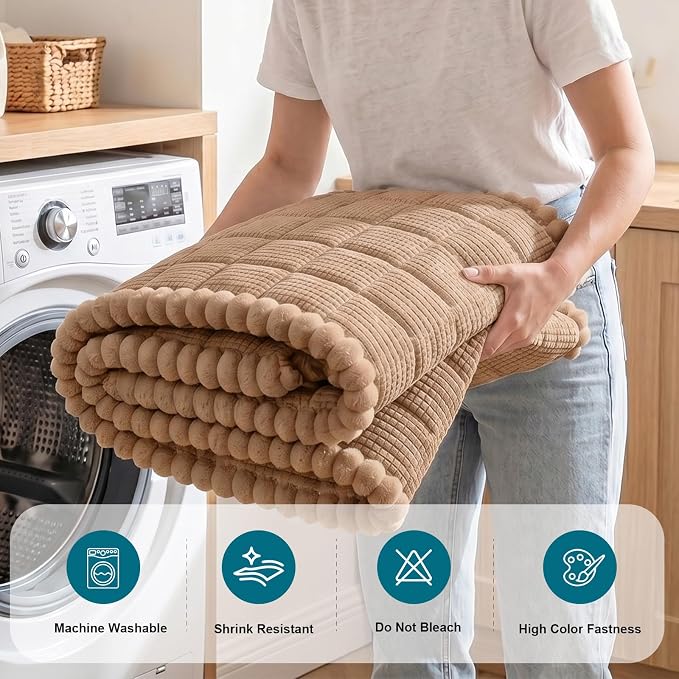 KRFOONN Couch Cover for Dogs Washable Pet Couch Covers for 2 Cushion Sofas Non-Slip Dog Sofa Protectors Cushion Covers Soft Sofa Slipcovers Cushion Protector for Pets (Style B-Khaki, 27.6" x 59") - Image 8