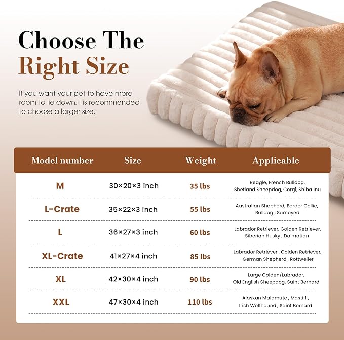 Extra Large Orthopedic Dog Crate Bed with Waterproof Lining | Egg crate foam for joint support. Soft plush surface. Non-slip bottom. Removable & machine washable cover. OEKO-TEX certified - Image 6