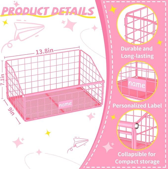 Kaiferty Indestructible Dog Toy basket, Small Toy Box for Dogs, Pet Toy Bin Dog Metal Basket for Toys, Toy Storage Organizer,Dog Toy Box for Living Room Area(Pink) - Image 8