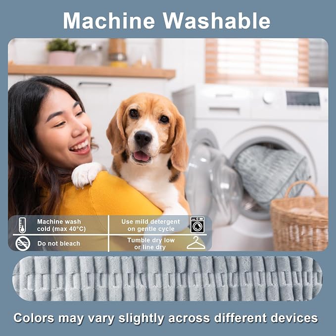 Dog Car Seat Cover, Soft Plush Waterproof Back Seat Protector,Grey | Non-Slip Backing, Full Bench Coverage, Hair, Dirt & Scratch Defense, Machine Washable, Fits Cars, SUVs & Trucks - Image 6