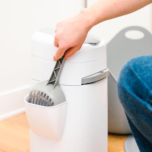 Litter Genie Style Pail Cat Litter Box Waste Disposal System for Odor Control Includes 1 Square Refill Bag - Image 8