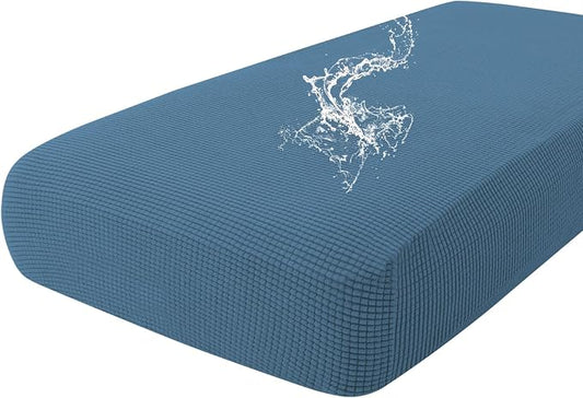 hyha Waterproof Couch Cushion Covers for Pets, Non Slip Sofa Seat Cover | Stretch Jacquard Fabric, Elastic Bottom, Non Slip Fit, Waterproof Protection, Pet Hair Protection (1 Piece for Large) by hyha