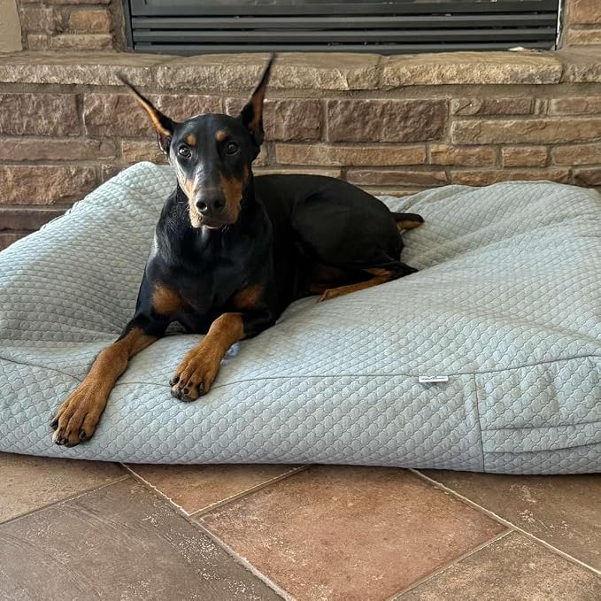 4Knines Luxury Dog Bed Cover – Waterproof Cover for Dog Bed – Heavy Duty Quilted Material – Durable, Machine Washable – USA Based Brand – Extra Large (Fog) - Image 2
