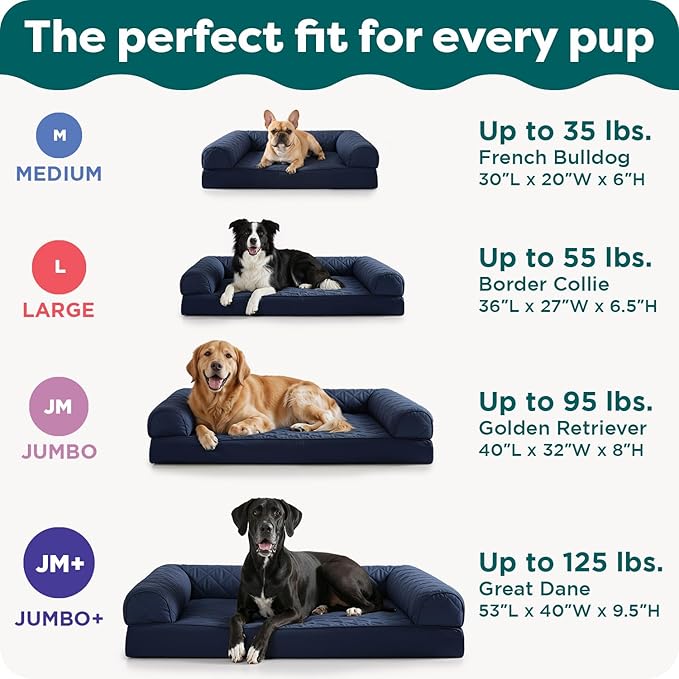 Furhaven Orthopedic Dog Bed for Large/Medium Dogs w/ Removable Bolsters & Washable Cover, For Dogs Up to 55 lbs - Plush & Velvet Waves Perfect Comfort Sofa - Celadon Green, Large - Image 6