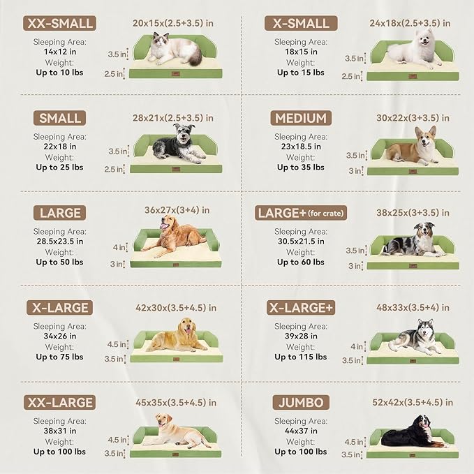 MEKIY Orthopedic Washable Dog Bed with Bolster for Medium to Large Dogs | Pillow Support for Neck Relief, Egg Crate Foam, Waterproof Liner, Anti-Slip Bottom, Removable Bolster Cover, 36 x 27 Inch - Image 3