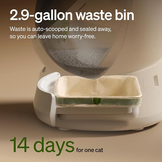 PETLIBRO Automatic Litter Box with Accessories Kit, Large Open-Top Self Cleaning Litter Box with AI-Camera Waste Analysis, Multi-Cat Recognition, Usage Tracking and Auto Odor Control - Image 11