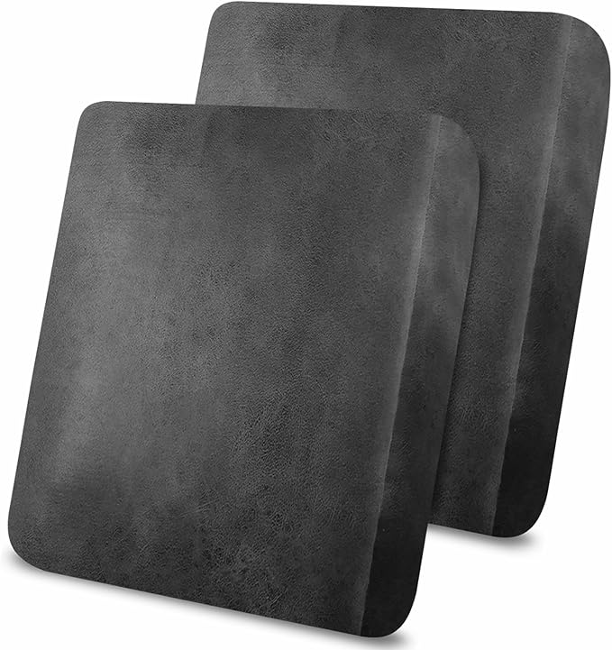 molasofa Leather Like Couch Cushion Covers Sofa Slipcovers Sets Couches Furniture Protector Covers for Sectional Armchair Loveseat Stretch Spandex Fabric, Machine Washable (2 Cushion Sofa, Dark Grey) by Molasofa