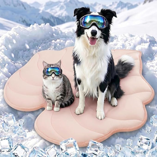Dog Cooling Mat Washable Pet Cooling Mat, Self Cooling Mat for Dogs Large | 55" x 45", Thick Portable Foldable Cooling Pad for Indoor Outdoor, Crate, Travel, Camping and Beach by Vagascape