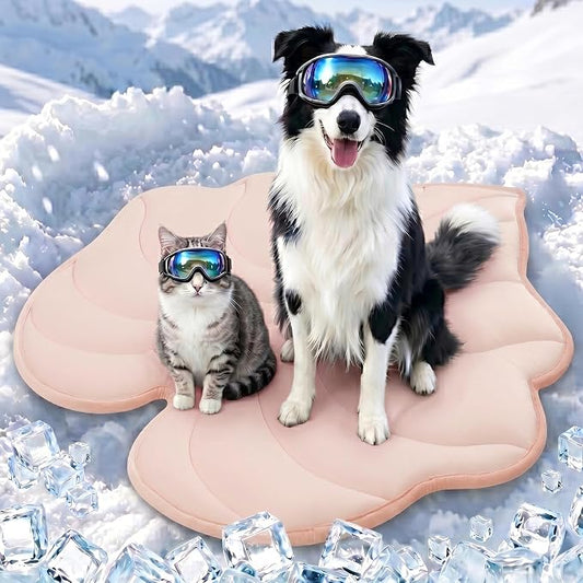 Dog Cooling Mat Washable Pet Cooling Mat, Self Cooling Mat for Dogs Large | 47" x 45", Thick Portable Foldable Cooling Pad for Indoor Outdoor, Crate, Travel, Camping and Beach by Vagascape