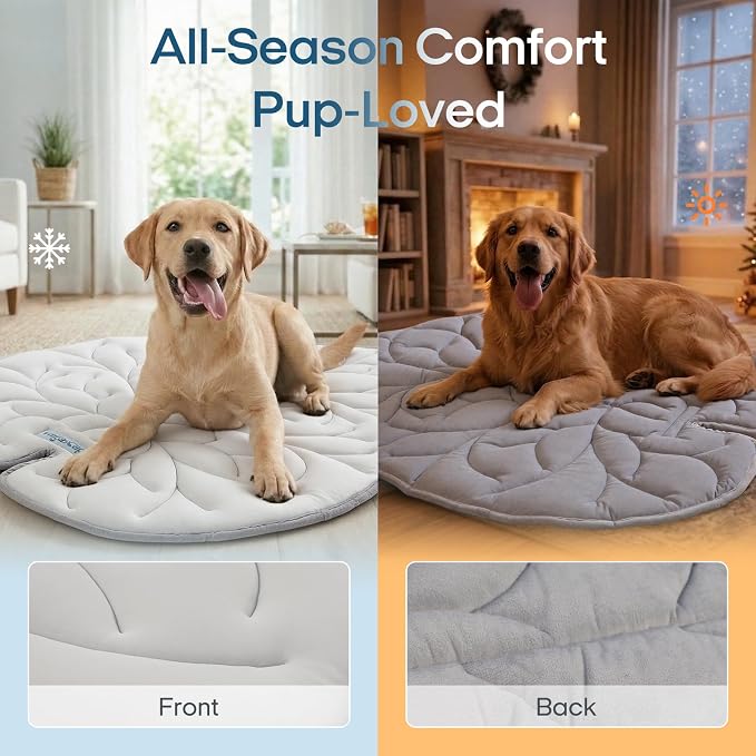 Dog Cooling Mat Washable Pet Cooling Mat, Self Cooling Mat for Dogs Large | 55" x 45", Thick Portable Foldable Cooling Pad for Indoor Outdoor, Crate, Travel, Camping and Beach - Image 5