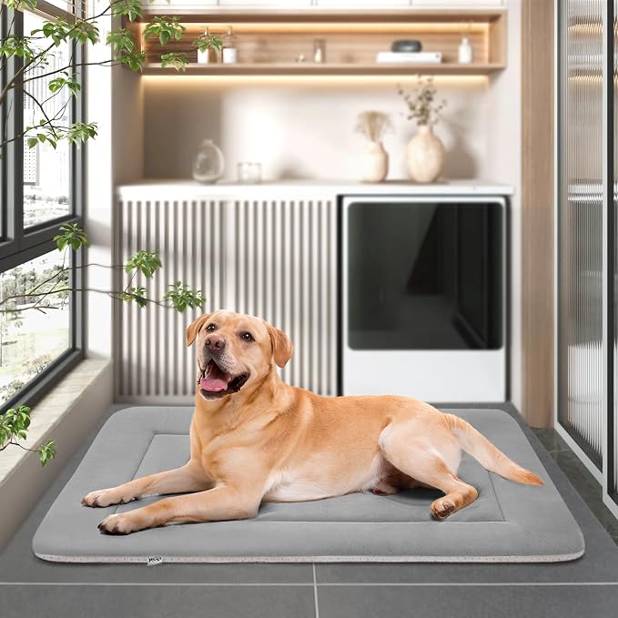 Large Dog Bed Soft Dog Crate Pad Mat 42 in Non-Slip Bottom Washable Dog Sleeping Mattress Pet Beds Cat Beds Kennel Pads - Image 7