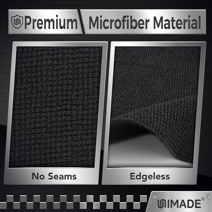 UNIMADE Microfiber Cleaning Cloth, 24 Pack Reusable Microfiber Towels | for Cars Lint Free Cleaning Shop Towel Rags for Home Kitchen Automotive Bar Mechanic Restaurant Garage, 11"x 12", Grey - Image 2