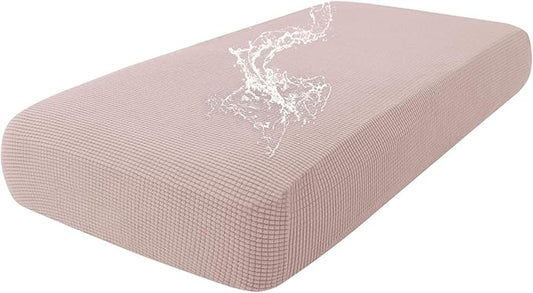hyha Waterproof Couch Cushion Covers for Pets, Non Slip Sofa Seat Cover | Stretch Jacquard Fabric, Elastic Bottom, Non Slip Fit, Waterproof Protection, Pet Hair Protection (1 Piece for Medium) by hyha