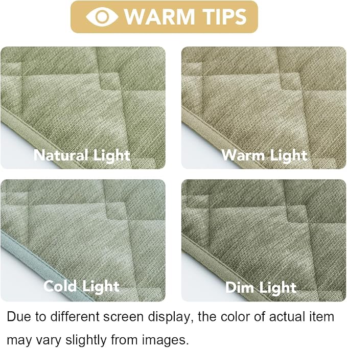 H.VERSAILTEX Couch Cover Chenille Pet Fuzzy Sofa Covers for 2 Cushion Couch Anti Slip Washable Sofa Slipcovers with Strap Soft Couch Protector Cover for Dogs Cats Kids(27.6" x 59", Tender Green) - Image 7