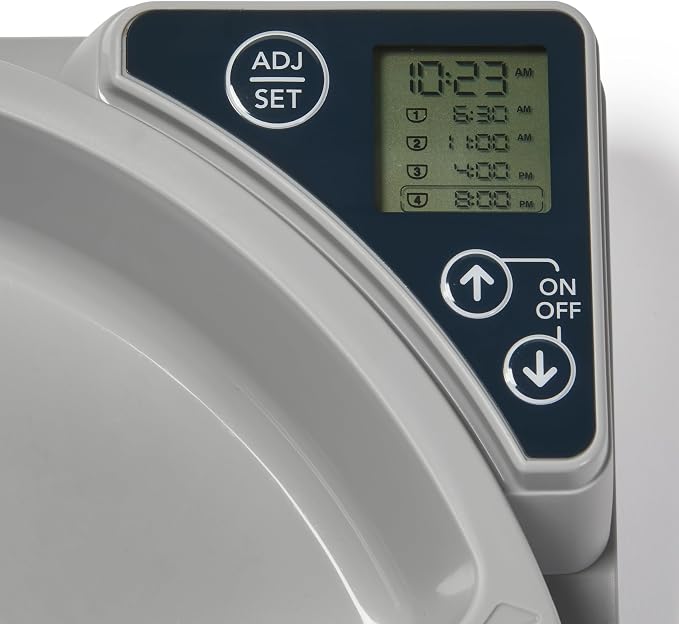 Cat Mate C500 Automatic 5 Bowl Digital Timer-Controlled Pet Feeder - for Cats and Small Dogs, Wet or Dry Food, Includes Twin Ice Packs, 5 Meals Up to 0.73 lb Each, White - Image 8