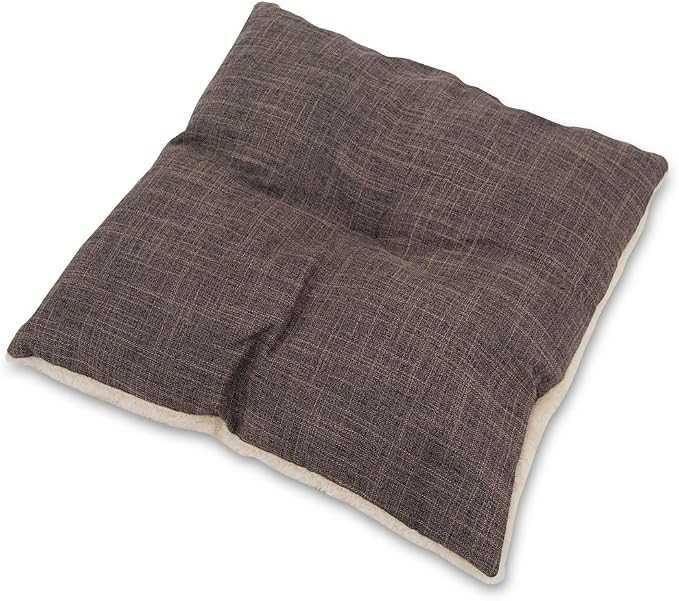 Best Pet Supplies Cat Bed for Indoor Cat, Domed Tent House with Removable Pillow, Covered Cat Cave for Small Dog, Puppies and All Breeds of Cats - Brown Linen, 19 x 19 x H:19" - Image 4