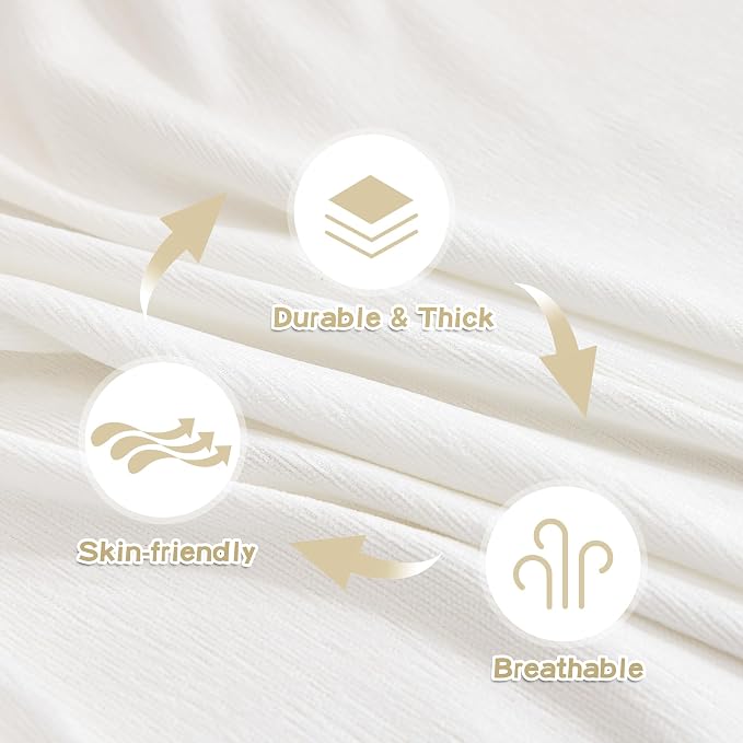 MYSKY HOME Chair Couch Covers - Sectional Couch Covers for Pet, Non Slip Soft Couch Cover, Washable Furniture Protector with Tassel Sofa Throws, Living Room, 71"x91", White - Image 5