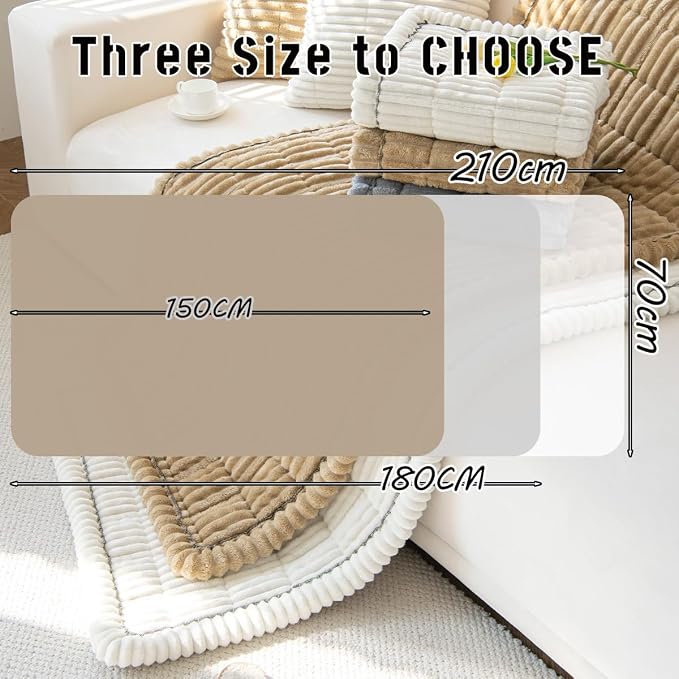 Mitid Sofa Cover Fuzzy Couch Cover for Pet, Couch Covers for Dogs Pets Mat | Washable Non-Slip Sofa Slipcover Cushion Protector Pets Friendly Mat, Dog Couch Cover, Square Couch Covers for Dogs Non Skid - Image 5