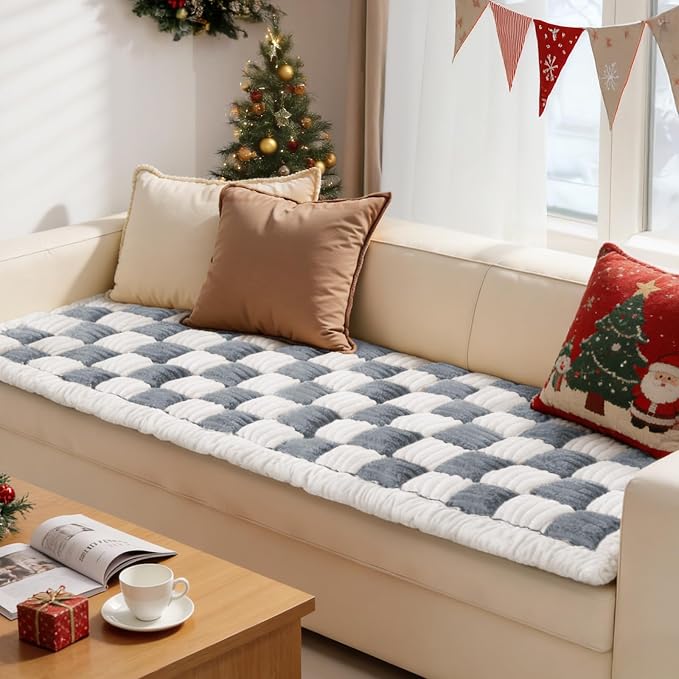Couch Cushion Cover for dogs Sofa Cover Washable Pet Love Seat Couch Covers for Sofa Slipcovers Couch Protector Blanket for Dogs Sofa Cushion Covers for Pets Washable Pad Blue Grey 70x150cm/27.6x59in - Image 8
