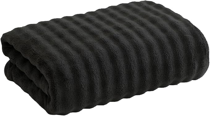 Bath Sheet 40x80 Inches Microfiber Extra Large BathTowel Super Soft Absorbent Quickly Dry Shower Towel for Bathroom (Charcoal Grey,PK 1) by FITIFINE