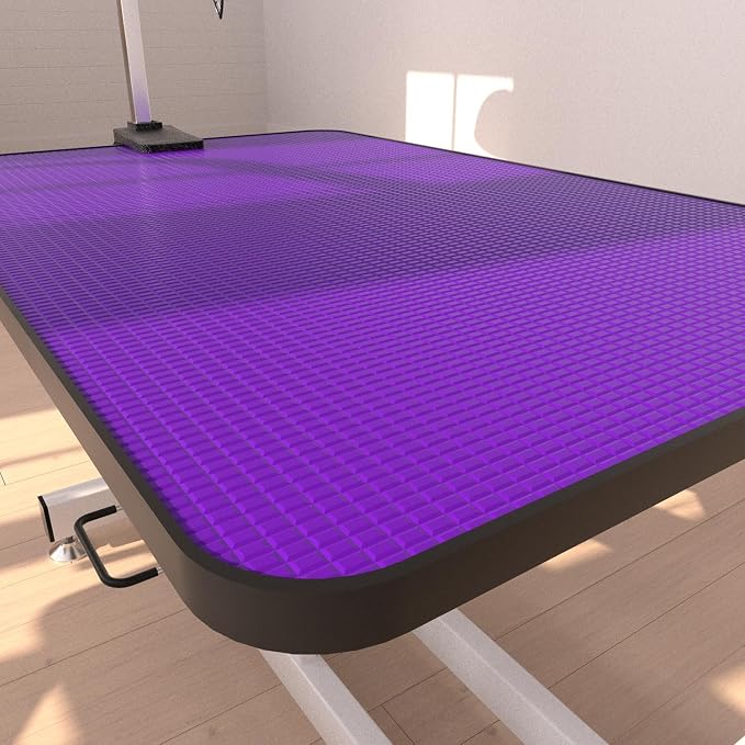 Hydraulic Dog Pet Grooming Table, 42 Inch Heavy Duty Professional Pet Grooming Station 21'' -36'' Height Adjustable for Small Medium Large Dog at Home with Clamps and Grooming Noose, Purple - Image 3