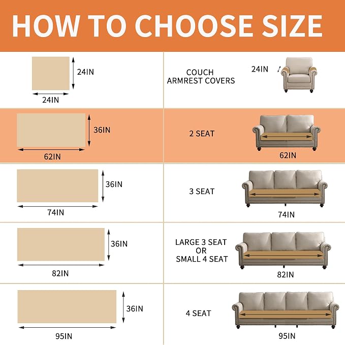 Waterproof Dog Bed Cover Non Slip Couch Covers for Dogs Washable Soft Faux Fur Sofa Cover Couch Covers for 2 Cushion Couch Sofa Pet Friendly (Khaki) - Image 6