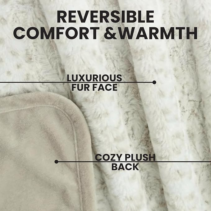Waterproof Dog Blanket for Cats & Dogs, Washable Couch Cover, Reversible Furniture Protector Blanket, Large Soft Sherpa Fleece, Couch Protector, Pet Throw Blankets, 60" x 70" - Image 4
