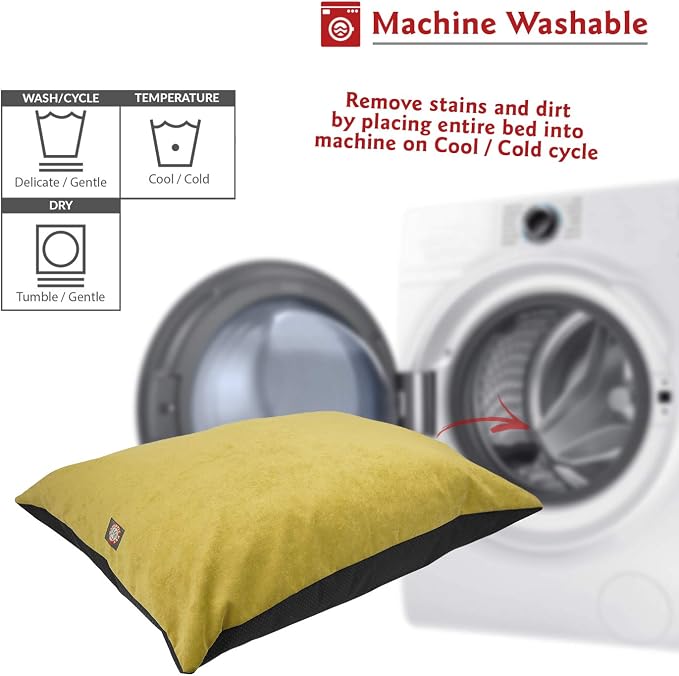 Majestic Pet Rectangle Medium Dog Bed Washable – Non Slip Comfy Pet Bed – Dog Crate Bed Super Value Pillow Dog Bed – Dog Kennel Bed for Sleeping - Dog Bed Medium Breed 35 x 28 Inch – Villa Apple - Image 5