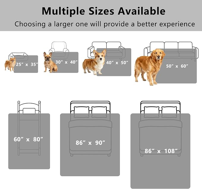 Waterproof Blanket for Dogs - Pet Throw as Furniture Protector | Cozy Sherpa & Smooth Velvet, Reversible and Machine Washable, for Couch, Bed, or Travel, 60"x80", Dark Grey - Image 7