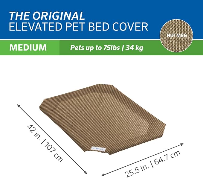 Original Pet Bed Replacement Cover - Nutmeg - Medium (42" x 25.5") - Image 3
