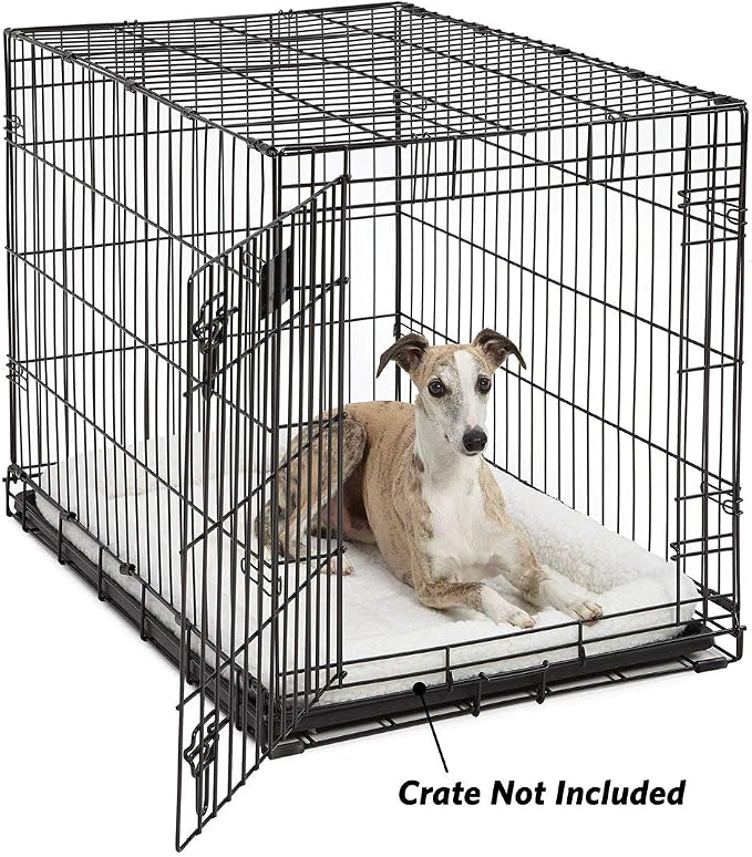 MidWest Homes for Pets QuietTime Dog Bed - White Fleece Bolster, Ultra-Soft and Machine Washable, Fits 36-Inch Crates and Carriers, for Medium to Large Breed Dogs - Image 3