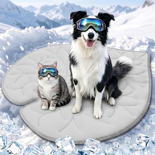 Dog Cooling Mat Washable Pet Cooling Mat, Self Cooling Mat for Dogs Large | 47" x 45", Thick Portable Foldable Cooling Pad for Indoor Outdoor, Crate, Travel, Camping and Beach by Vagascape