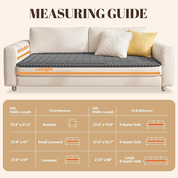 Songrey Couch Cover for Dogs 27.6" x 70.9" | Sofa Covers Washable, Couch Protector for Pets, Non-Slip Thick Dog Blanket for Sofa - Image 4
