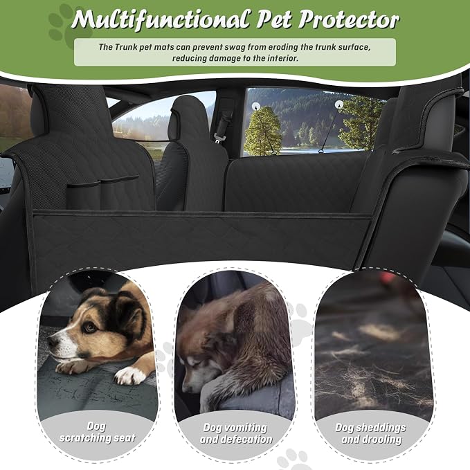Shademax Custom for 2017-2025 2026 Mazda CX-5 Rear Seat Pet Cover Dog Seat Cover for Back Seat Pet Mat Protector Waterproof Scratch Prevent Dog Car Hammock CX5 Accessories 2025 Liner Oxford Fabric - Image 6