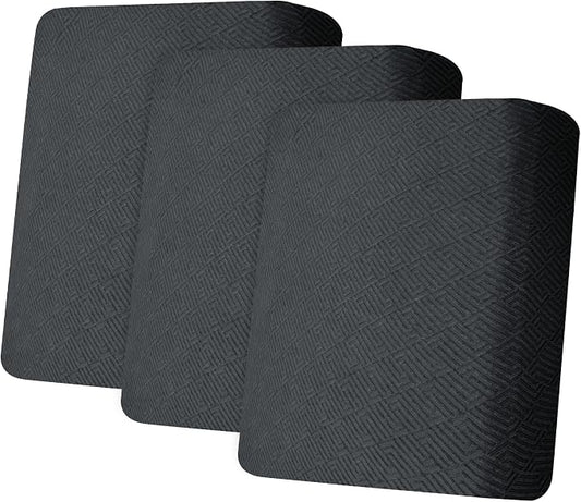 XINEAGE Couch Cushion Covers Seat Cushion Cover Thick Stretch Sofa Slipcovers 3 Piece Individual Couch Covers with Elastic Bottom(3 Seat Cushion/Backrest,Dark Gray) by XINEAGE