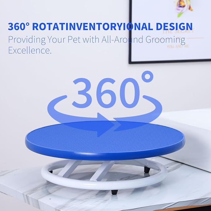Dog Grooming Table for Dogs At-Home - 360 Rotating Medium Small Dog Grooming Table Adjustable Grooming Arm Includes Grooming Arm, Loop Noose - Image 2