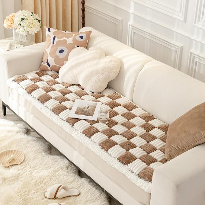 Dog Couch Cover Protector, Couch Cover for Dogs Washable Pet Bed Couch Covers, Pet Friendly Sofa Covers for Large Dogs (DarkCoffee, 27.6x82.7 inch) - Image 2