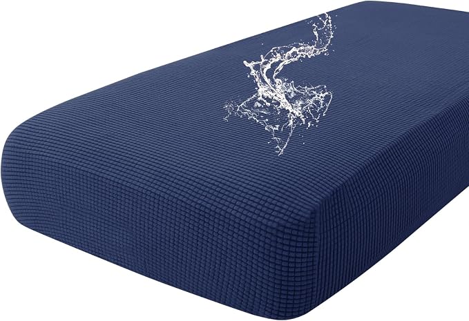hyha Waterproof Couch Cushion Covers for Pets, Non Slip Sofa Seat Cover | Stretch Jacquard Fabric, Elastic Bottom, Non Slip Fit, Waterproof Protection, Pet Hair Protection (1 Piece for Large) by hyha