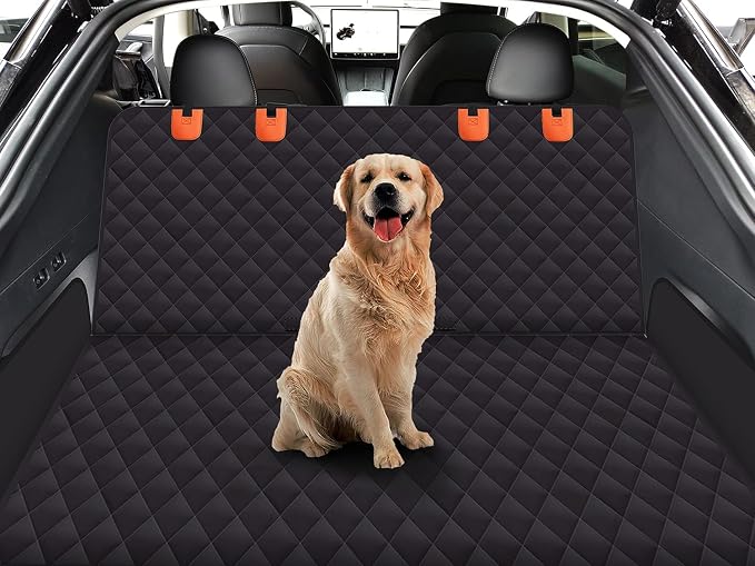 GXT Dog Back Seat Cover Protector for Cars SUV and Trucks with Mesh Window, Scratchproof Nonslip and Waterproof Material - Image 2