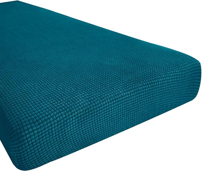 Hokway Couch Cushion Covers Stretch Cushion Covers Sofa Seat Cushion Slipcover Cushion Protector(Teal, Medium) by Hokway