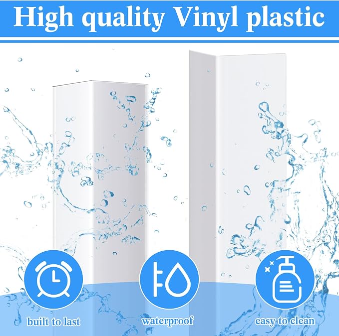 Sasylvia 1 Pcs Wall Corner Protector Guards, Avoid Scratching Scuffs, Vinyl Corner Trim Molding, Easy Install & Cleaning for Door Countertop Furniture Cabinet Protection (1 x 36 Inches,White) - Image 3