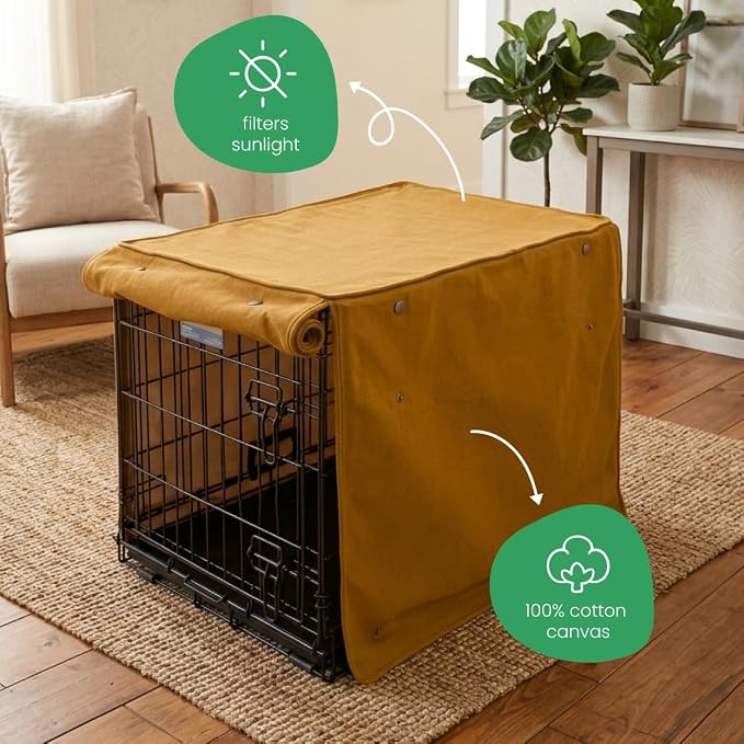 Molly Mutt Fast Car Dog Crate Cover, GOTS-Certified 100% Organic Cotton Canvas Cover for Dog or Puppy Kennel and Cage, Washable, Free of Harmful Chemicals, X-Large, Fits 42"x28"x31" Crate - Image 4