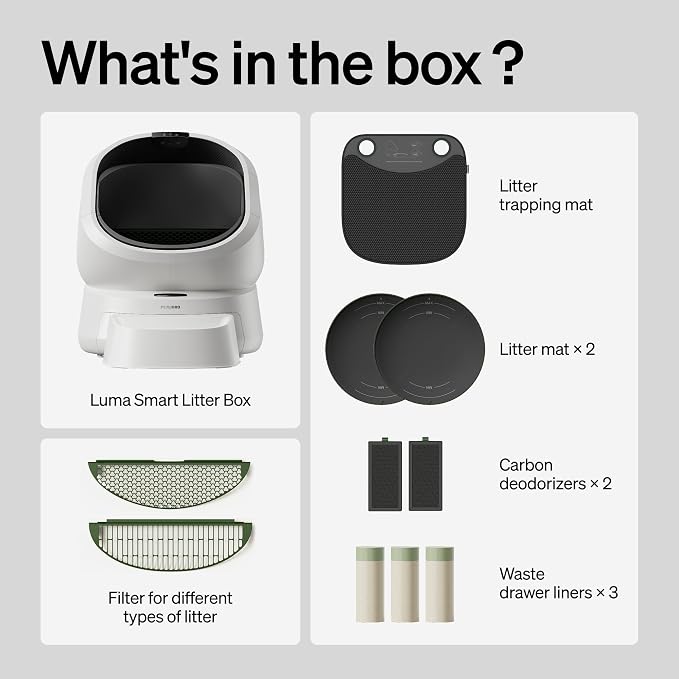 PETLIBRO Automatic Litter Box with Accessories Kit, Large Open-Top Self Cleaning Litter Box with AI-Camera Waste Analysis, Multi-Cat Recognition, Usage Tracking and Auto Odor Control - Image 9