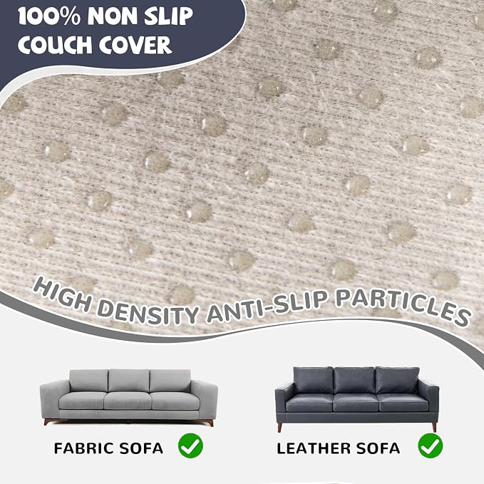 Waterproof Non-Slip Couch Cover for Pets, Navy Blue 71" x 134" | Dogs Sofa Cover, Washable, Pet Friendly, Anti Cat Scratch, Furniture Protector, for 3 Cushion Couch Sectional L Shaped Sofa - Image 5