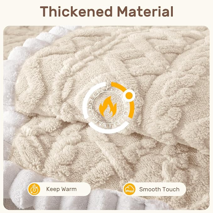 Couch Cover for Dogs, Washable Non Slip Sofa Covers for 4 Cushion Couch Pet Friendly Fuzzy Sofa Protector&Bed Mat for Pets (27.6"x94.49" Beige) - Image 3