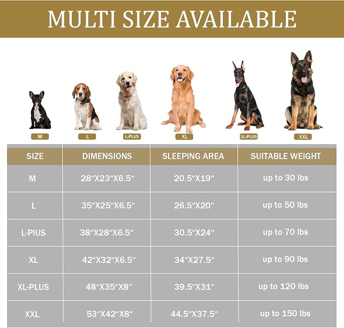 Bedfolks Orthopedic Dog Bed XL, Waterproof Dog Sofa Bed for Extra Large Dogs, Egg Foam Pet Couch Bed with Removable Washable Cover and Nonslip Bottom, Black - Image 5