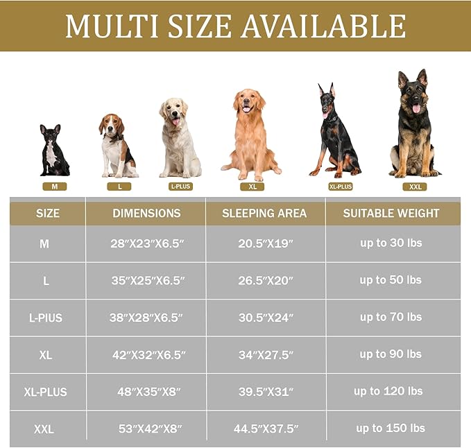 Bedfolks Orthopedic Dog Bed XL, Waterproof Dog Sofa Bed for Extra Large Dogs, Egg Foam Pet Couch Bed with Removable Washable Cover and Nonslip Bottom, Brown - Image 5
