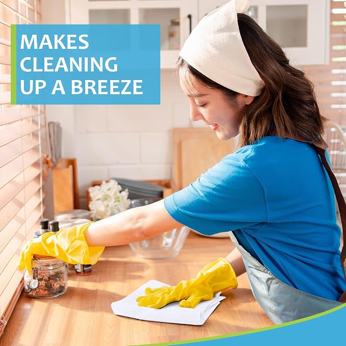 Nuenen Microfiber Cleaning Cloths for Cars 16 x 16 Inch Ultra Absorbent Car Towels Drying Reusable Cleaning Supplies House Kitchen Window Microfiber Towel(White,60 Pcs) - Image 5